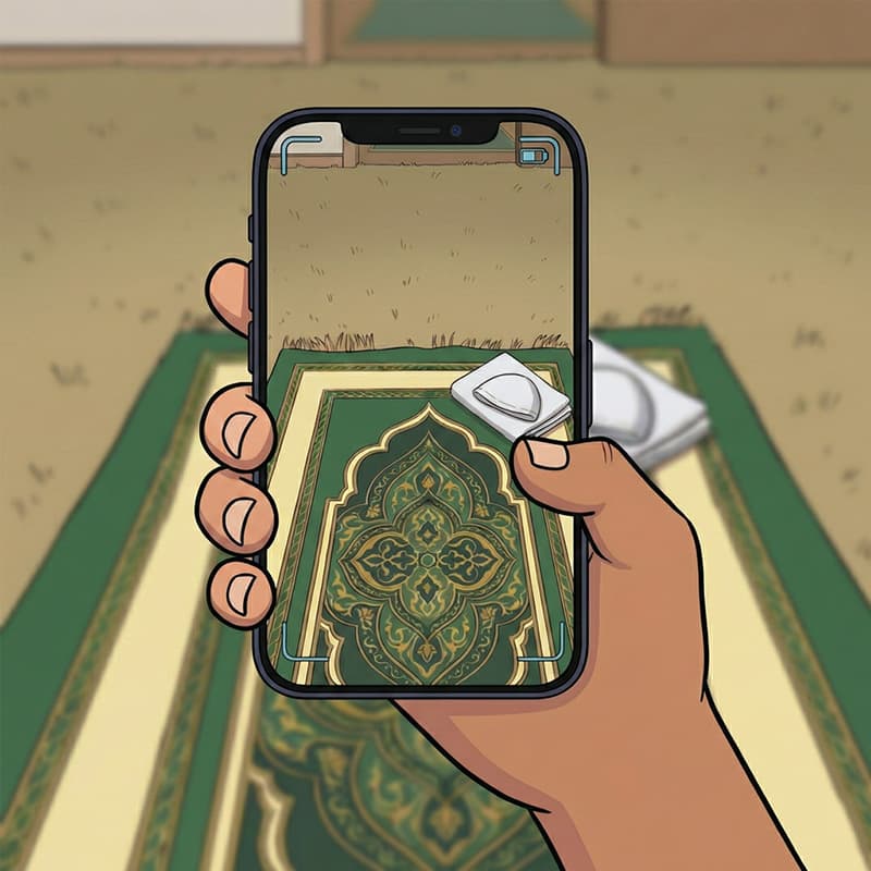 Prayer mat scanning verification tutorial