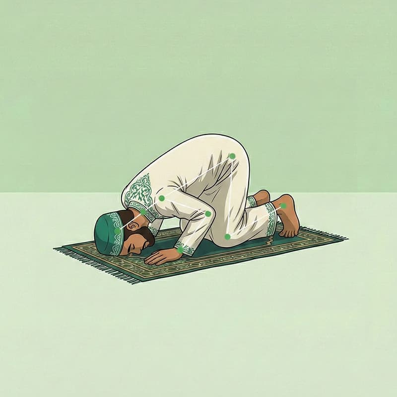 AI prayer pose detection tutorial showing a person praying